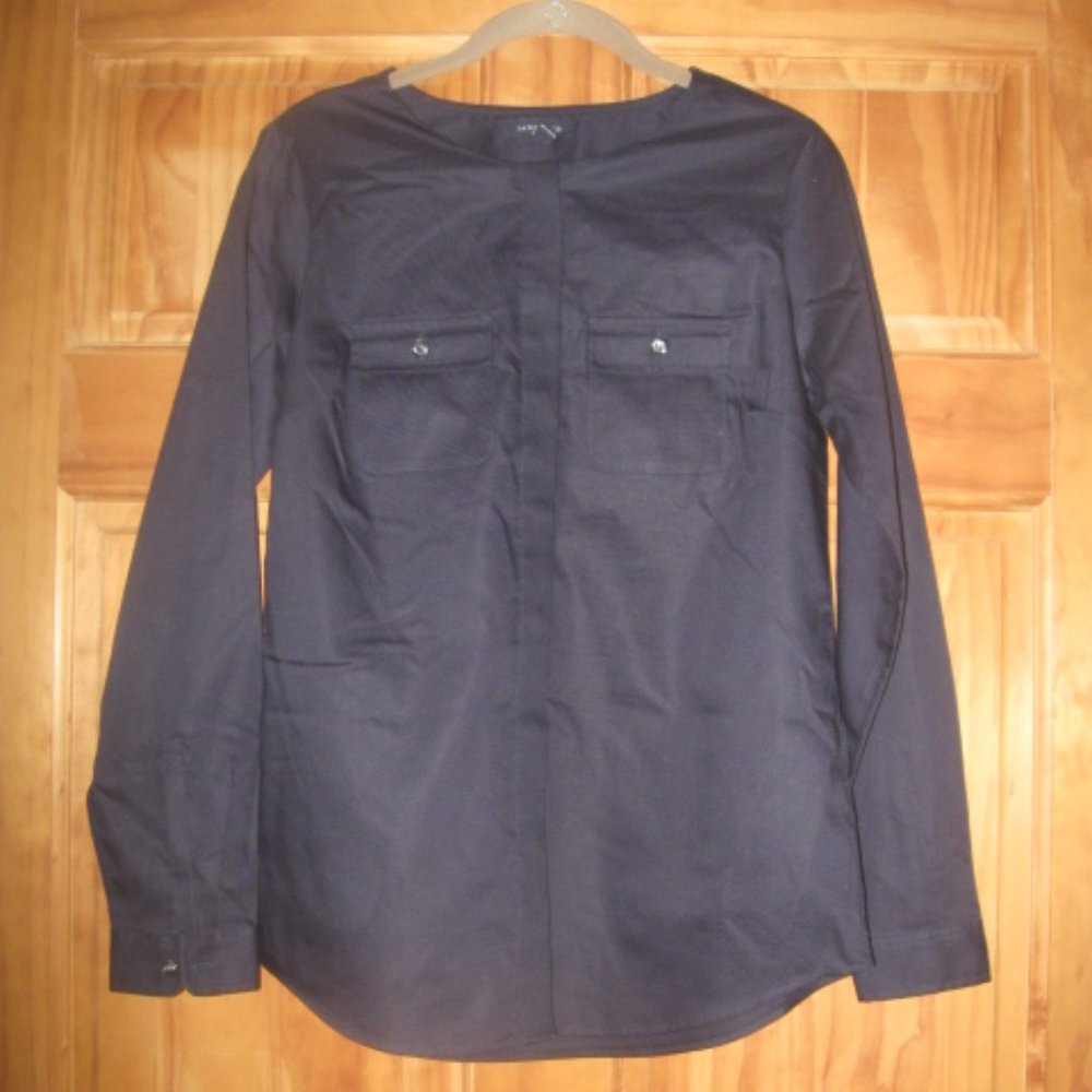 Land's End Navy Blue Button Down Shirt